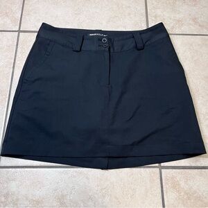 Nike Women’s Sz 4 Tennis Golf‎ Skort Dry-Fit Black Athletic Tour Performance
